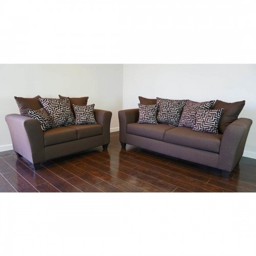 [SPECIAL] Elgin Brown Sofa & Loveseat